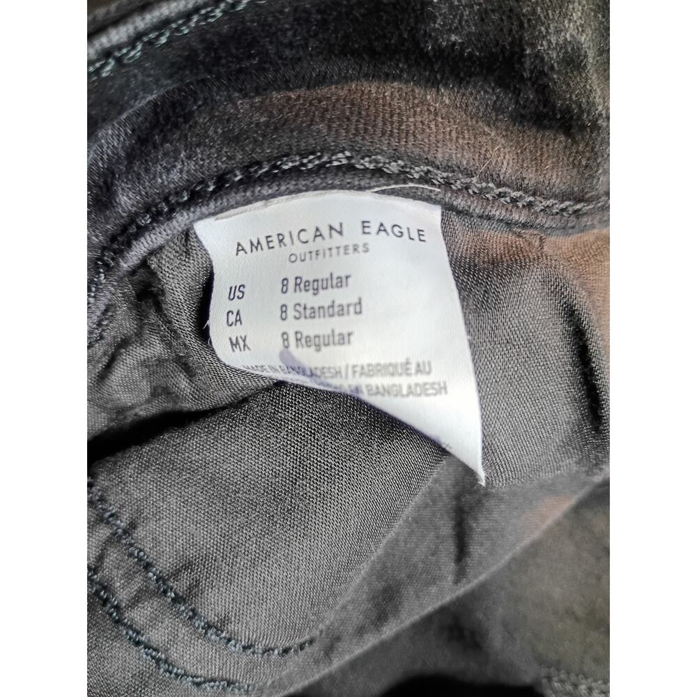 American Eagle Outfitters Black Regular Fit Jeans Size 8 Jeans - Picture 2 of 8